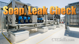 HVAC-P Soap Leak Check